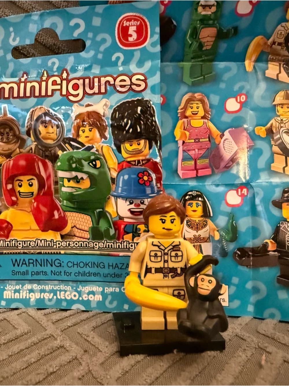 LEGO Figure Monkey Bananna (2011) Zookeeper - Collectible Minifigure Series 5